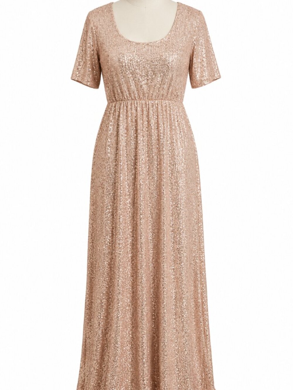 Baltic Born Gatsby Rose Gold Sequin Dress Small NWT